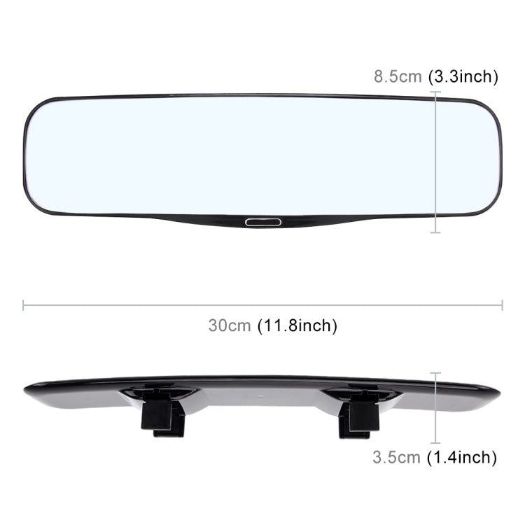 3R-331 Car Truck Interior Rear View Blind Spot Adjustable Wide Angle Curved Mirror, Size: 30*8.5*3.5cm, Size: 30*8.5*3.5cm
