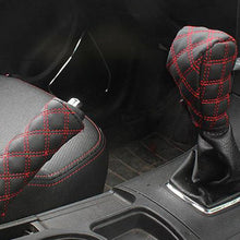 Load image into Gallery viewer, 2 PCS Car Hand Brake Cover Shift Knob Gear Stick Cushion Sets Cover Car Accessory Interior Decoration Pad, 2 PCS  Red, 2 PCS Red  White