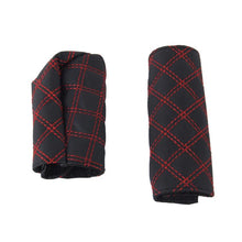 Load image into Gallery viewer, 2 PCS Car Hand Brake Cover Shift Knob Gear Stick Cushion Sets Cover Car Accessory Interior Decoration Pad, 2 PCS  Red, 2 PCS Red  White