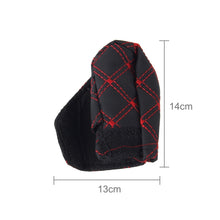 Load image into Gallery viewer, 3 PCS Car Hand Brake Cover Shift Knob Gear Stick Cushion Sets Rear View Mirror Sets Cover Car Accessory Interior Decoration Pad, 3 PCS Red, 3 PCS White