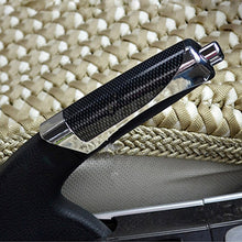 Load image into Gallery viewer, SHUNWEI SD-2002 Car Auto Universal Carbon Fiber Plastic Anti Slip Parking Hand Brake Cover Case Sleeve Black with Sticker Strip