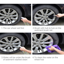 Load image into Gallery viewer, Portable Loop Style Auto Car Vehicle Motorcycle Wheel Tire Rim Hub Scrub Wash Brush Washing Cleaning Tool, CMS5017A, CMS5017B
