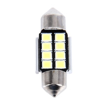 Load image into Gallery viewer, 2 PCS 3W 200 LM 6000K 31MM 8 SMD-2835 LEDs Bicuspid Port Decoding Car Dome Lamp LED Reading Light, DC 12V, 31MM
