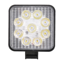 Load image into Gallery viewer, DC 10-30V 27W 2500LM 6000K Waterproof Vehicle Car Boat Marine External Work Lights Emergency Lights 60 Degrees Adjustable Flood Light LED Car Bulbs with 9 Intense Wafer LED Lights, Flood Light+27W