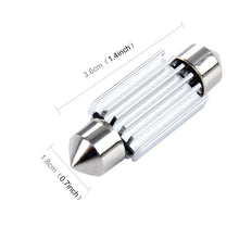 Load image into Gallery viewer, 2 PCS 3W 200 LM 6000K 36MM 8 SMD-2835 LEDs Bicuspid Port Decoding Car Dome Lamp LED Reading Light, DC 12V, 36MM