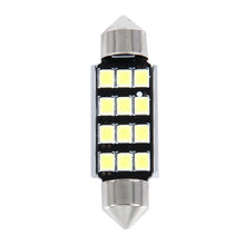 Load image into Gallery viewer, 2 PCS 3.5W 250 LM 6000K 39MM 12 SMD-2835 LEDs Bicuspid Port Decoding Car Dome Lamp LED Reading Light, DC 12V, 39MM
