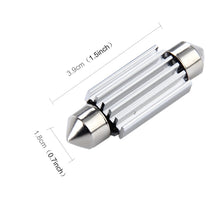 Load image into Gallery viewer, 2 PCS 3.5W 250 LM 6000K 39MM 12 SMD-2835 LEDs Bicuspid Port Decoding Car Dome Lamp LED Reading Light, DC 12V, 39MM
