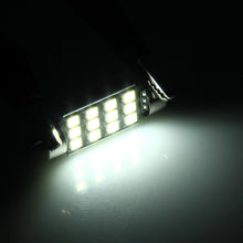 Load image into Gallery viewer, 2 PCS 3.5W 250 LM 6000K 39MM 12 SMD-2835 LEDs Bicuspid Port Decoding Car Dome Lamp LED Reading Light, DC 12V, 39MM