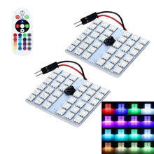 Load image into Gallery viewer, 2 PCS 18W Auto Flash Strobe Fade Smooth Remote Controlled Colorful LED Roof Decorative Lamp with 36 SMD-5050 LED, DC 12V, 36 SMD-5050 LEDs