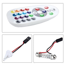 Load image into Gallery viewer, 2 PCS 18W Auto Flash Strobe Fade Smooth Remote Controlled Colorful LED Roof Decorative Lamp with 36 SMD-5050 LED, DC 12V, 36 SMD-5050 LEDs
