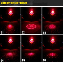 Load image into Gallery viewer, 200mW Universal Car And Motorcycle Rear-end Alarm 650nM Laser Fog Anti-Collision Warning Lamp with Six Pattern, DC 8-36V Cable Length: 60cm, 200mW