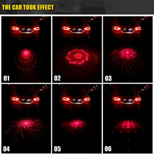 Load image into Gallery viewer, 200mW Universal Car And Motorcycle Rear-end Alarm 650nM Laser Fog Anti-Collision Warning Lamp with Six Pattern, DC 8-36V Cable Length: 60cm, 200mW