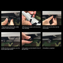 Load image into Gallery viewer, 200mW Universal Car And Motorcycle Rear-end Alarm 650nM Laser Fog Anti-Collision Warning Lamp with Six Pattern, DC 8-36V Cable Length: 60cm, 200mW