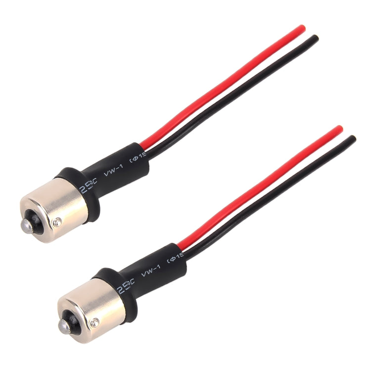 1 Pair 1156 / BA15S Bulb Holder Base Male Socket with Wire, 1156 / BA15S