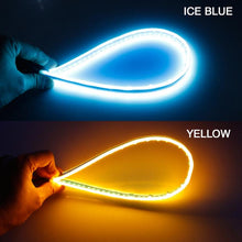 Load image into Gallery viewer, 2 PCS 60cm DC12V 7.5W Ultra-thin Waterproof Car Auto Double Colors Turn Lights / Running Lights SMD-2835 LED Bulbs (Turn Lights: Yellow Light; Running Lights: Ice Blue Light), 60cm Turn Lights: Yellow Light; Running Lights: Ice Blue Light              ...