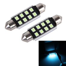 Load image into Gallery viewer, 2 PCS DC 12V 2W 39MM 8 SMD-3528 LEDs Bicuspid Port Decoding Car Dome Lamp LED Reading Light, 39MM