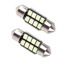 Load image into Gallery viewer, 2 PCS DC 12V 2W 31MM 8 SMD-3528 LEDs Bicuspid Port Decoding Car Dome Lamp LED Reading Light, 31MM