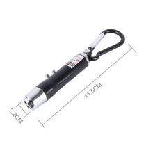 Load image into Gallery viewer, 2pcs Outdoor Keychain Metal Shell Mini LED Flashlight Laser Light with Money Detecting