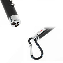 Load image into Gallery viewer, 2pcs Outdoor Keychain Metal Shell Mini LED Flashlight Laser Light with Money Detecting