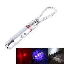 Load image into Gallery viewer, 2pcs Outdoor Keychain Metal Shell Mini LED Flashlight Laser Light with Money Detecting