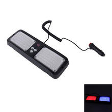 Load image into Gallery viewer, High qulaity DC 12V,9W LED Waterproof Car Sunshade Red Light And Blue Light Warning Lights Strobe Emergency Lights Flashing Light with 12 Kinds Flash Patterns, Red+Blue