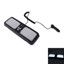 Load image into Gallery viewer, High qulaity DC 12V,9W LED Waterproof Car Sunshade White Light Warning Lights Strobe Emergency Lights Flashing Light with 12 Kinds Flash Patterns, White