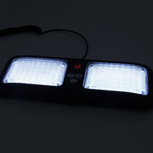 Load image into Gallery viewer, High qulaity DC 12V,9W LED Waterproof Car Sunshade White Light Warning Lights Strobe Emergency Lights Flashing Light with 12 Kinds Flash Patterns, White