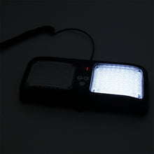 Load image into Gallery viewer, High qulaity DC 12V,9W LED Waterproof Car Sunshade White Light Warning Lights Strobe Emergency Lights Flashing Light with 12 Kinds Flash Patterns, White