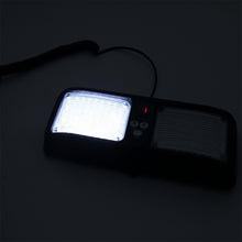 Load image into Gallery viewer, High qulaity DC 12V,9W LED Waterproof Car Sunshade White Light Warning Lights Strobe Emergency Lights Flashing Light with 12 Kinds Flash Patterns, White