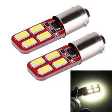Load image into Gallery viewer, 10 PCS BA9S 3W 200lm 6000K 8 SMD-5730 LEDs Car Clearance Light Lamp, DC 12V, 3W 200lm 6000K