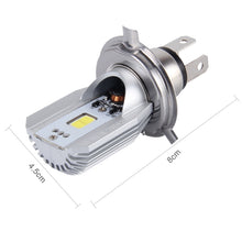 Load image into Gallery viewer, H4 12W 800lm 6000K COB LEDs Motorcycle Headlight Lamp, DC 6-80V, 12W 800LM