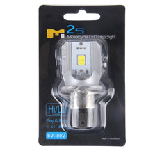 Load image into Gallery viewer, H4 12W 800lm 6000K COB LEDs Motorcycle Headlight Lamp, DC 6-80V, 12W 800LM