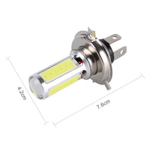 Load image into Gallery viewer, 2 PCS H4 20W 1250LM 6000K 5 COB LEDs Car Fog Lights, DC 12V, H4 (White Light)