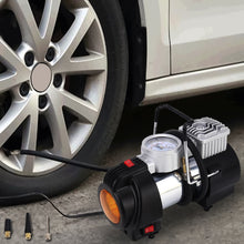 Load image into Gallery viewer, Portable 4X4 Heavy Duty Air Compressor 12V 150PSI 35LPM Pump Tire Inflatable Pump Car Tool with Working Light for Outdoor Emergency, 12V 85-150 PSI Tire Inflatable Pump