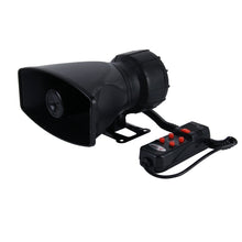 Load image into Gallery viewer, HJS-78005 12V 60W 300dB Car Electric Alarm Air Horn Siren Speaker 5 Sound Tone/ 3 Sound Tone Super Loud With Mic, Cable Length: 60cm, HJS-78005