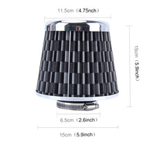 Load image into Gallery viewer, 6.5cm Universal Mushroom Head Style Air Filter for Car, 6.5cm