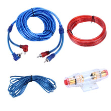 Load image into Gallery viewer, YH-128 1200W Car Amplifier Audio Power Cable Subwoofer Wiring Installation Kit with High Performance RCA Interconnect, Car Amplifier Audio Power Cable