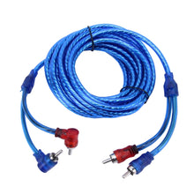Load image into Gallery viewer, YH-128 1200W Car Amplifier Audio Power Cable Subwoofer Wiring Installation Kit with High Performance RCA Interconnect, Car Amplifier Audio Power Cable