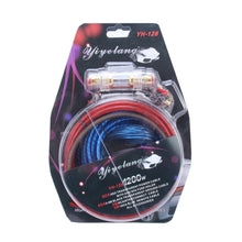 Load image into Gallery viewer, YH-128 1200W Car Amplifier Audio Power Cable Subwoofer Wiring Installation Kit with High Performance RCA Interconnect, Car Amplifier Audio Power Cable