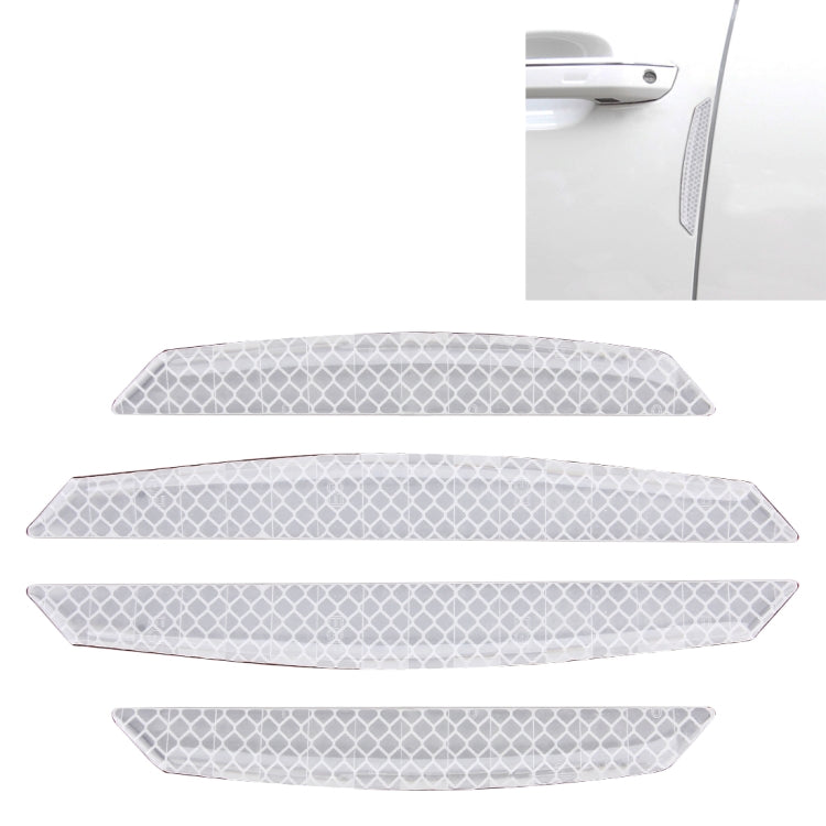 4 PCS Universal Car Door Anti-collision Strip Protection Guards Trims Stickers, 4 PCS