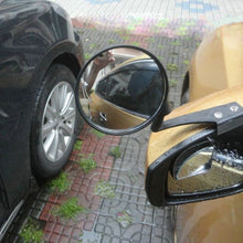 Load image into Gallery viewer, Vehicle Front Blind Area Wide-angle Adjustable Left Side Observation Mirror, Black Left Side