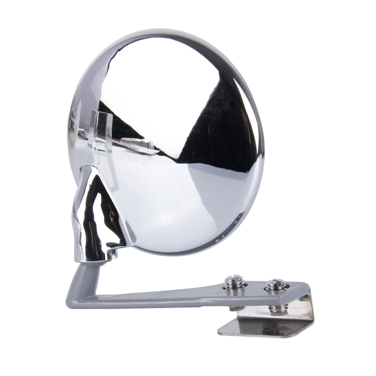 Vehicle Front Blind Area Wide-angle Adjustable Right Side Observation Mirror, Silver Right Side