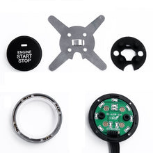 Load image into Gallery viewer, Smart Car Switch Car Engine Start Stop Switch Car Push Start Switch, with RFID Alarm System, Blue Light, Car Switch