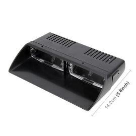 DC 12V 4.2W 16LEDs Crystal Lamp Beads Car Windshield Warning Lamp 18 Flash Patterns(Adjustable) , CMS5390BL, CMS5390LR, CMS5390RL, CMS5390WL, CMS5390WY, CMS5390YL