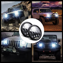 Load image into Gallery viewer, 2 PCS 7 inch DC10-48V 36W 6000K Harley Motorcycle Headlight with 12 SMD-5630-LED Lamps and 12 Crystal Lamp Beads, DC10-48V 36W 6000K