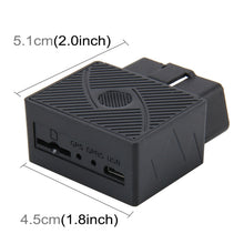 Load image into Gallery viewer, OBD GPS Vehicle Positioning Device(GPS+2G GSM+SMS / GPRS) Quad-band System Supports Electronic Fence &amp; Location Inquiry Through SMS, OBD GPS
