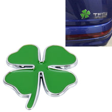 Load image into Gallery viewer, Four Leaf Clover Herb Luck Symbol Badge Emblem Labeling Sticker Styling Car Dashboard  Decoration, Size: 4*3.3cm, Size: 4x3.3cm