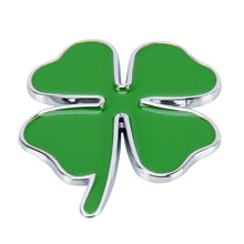Load image into Gallery viewer, Four Leaf Clover Herb Luck Symbol Badge Emblem Labeling Sticker Styling Car Dashboard  Decoration, Size: 4*3.3cm, Size: 4x3.3cm