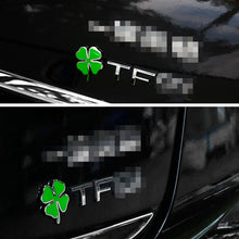 Load image into Gallery viewer, Four Leaf Clover Herb Luck Symbol Badge Emblem Labeling Sticker Styling Car Dashboard  Decoration, Size: 4*3.3cm, Size: 4x3.3cm