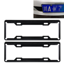 Load image into Gallery viewer, 2 PCS Carbon Lead License Plate Frame Simple and Beautiful Car License Plate Frame Holder Universal License Plate Holder, Carbon Lead License Plate Frame